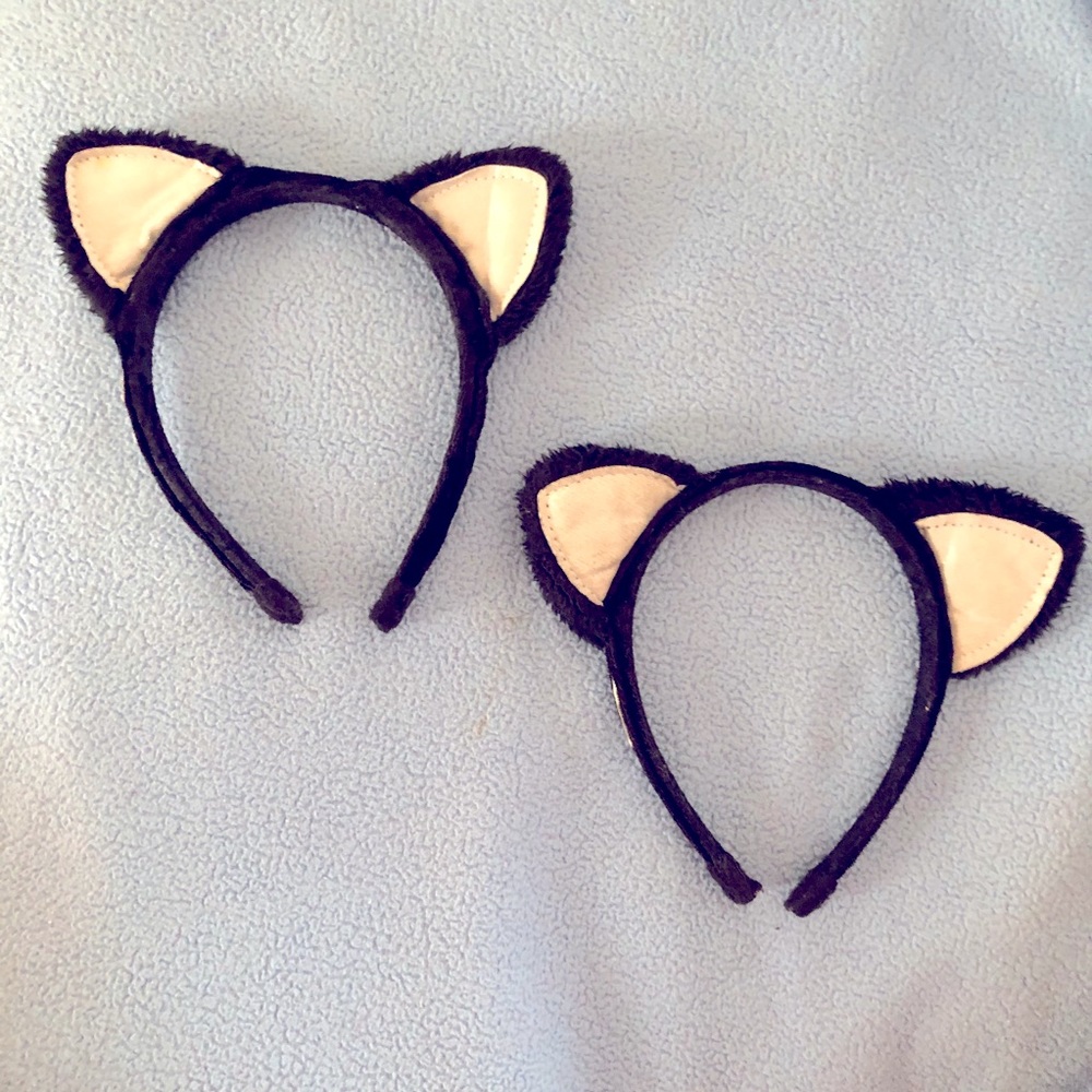 2 Cat ear headbands